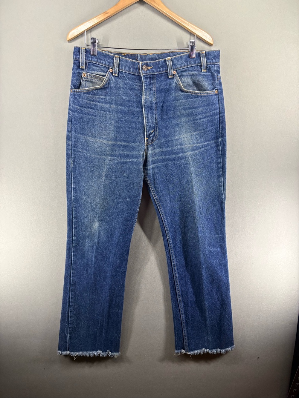 Vintage Levis 517 Jeans Mens 35X30.5 90s USA Made Bootcut Dark Wash  Western